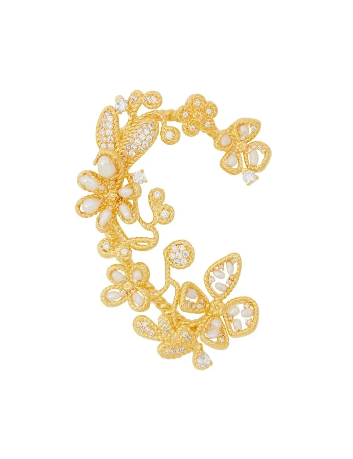 Women Earrings Zimmermann Zimmermann Bloom Ear Cuff Goldpearl