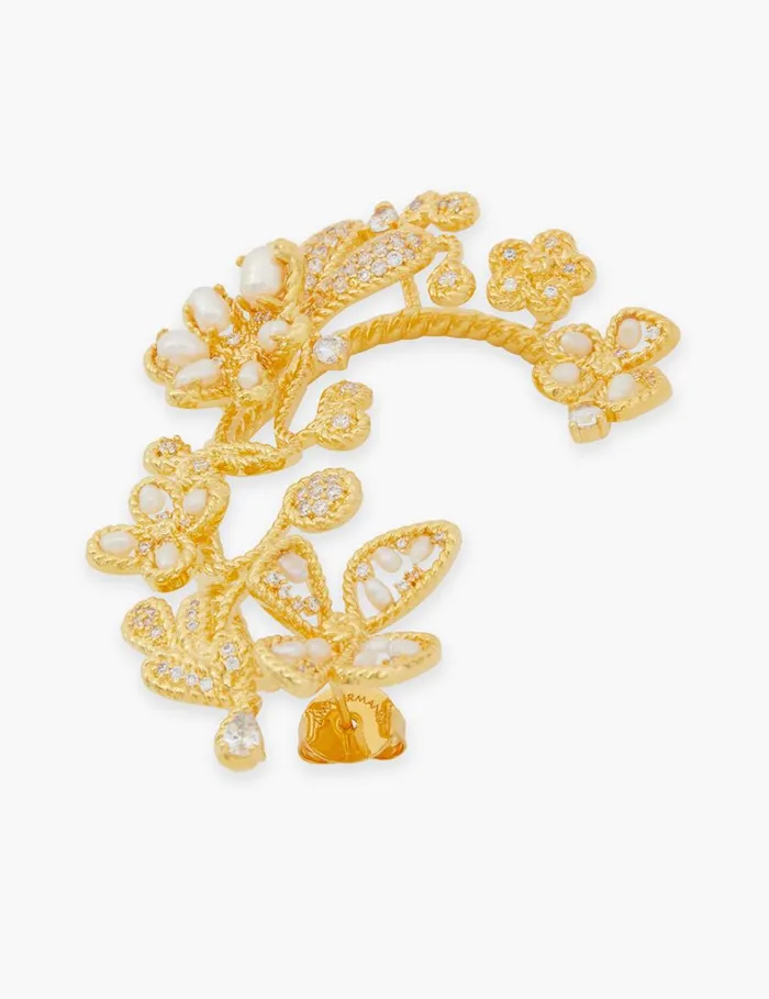 Women Earrings Zimmermann Zimmermann Bloom Ear Cuff Goldpearl
