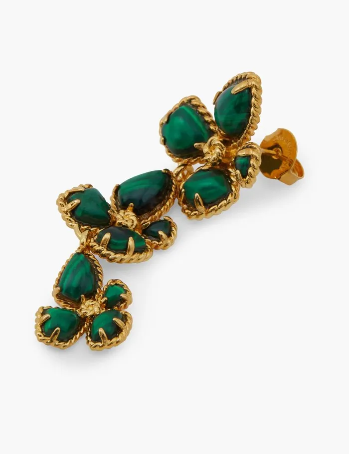 Women Earrings Zimmermann Zimmermann Bloom Large Dangles Goldmalachite