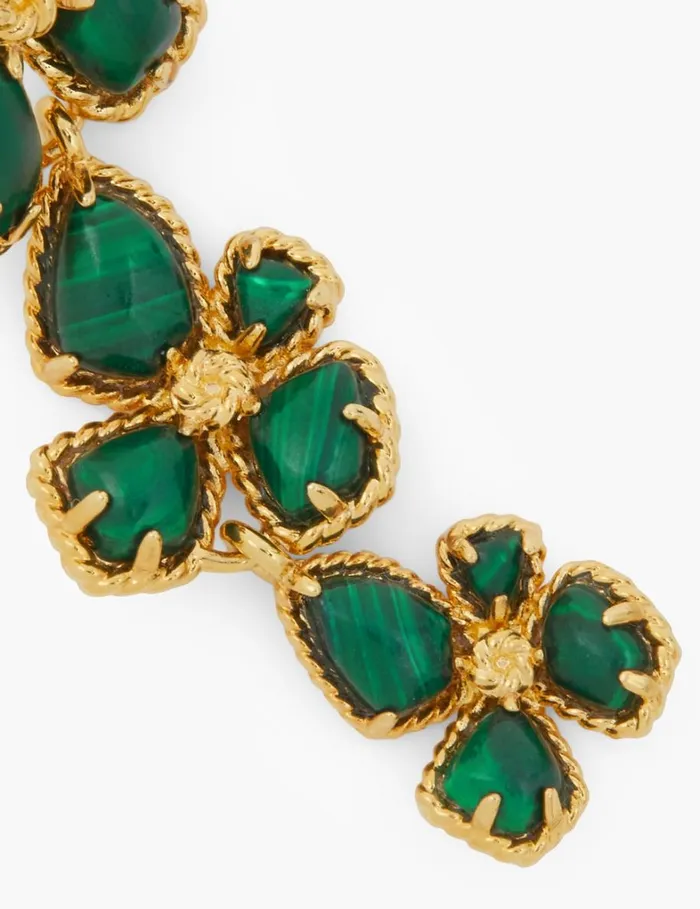 Women Earrings Zimmermann Zimmermann Bloom Large Dangles Goldmalachite