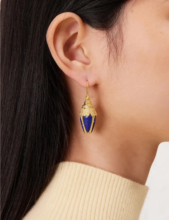 Women Earrings Zimmermann Zimmermann Bloom Teardrops Goldlapis