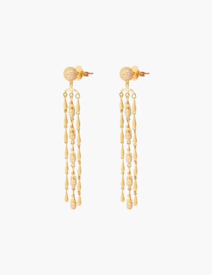 Women Earrings Zimmermann Zimmermann Midnight Earrings Gold