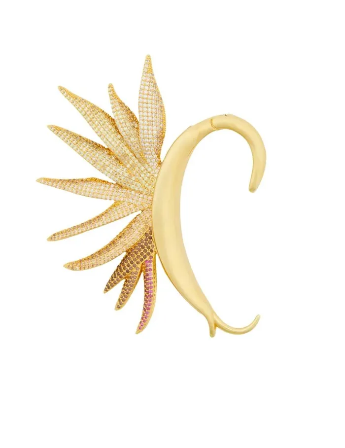 Women Earrings Zimmermann Zimmermann Natura Ear Cuff Gold