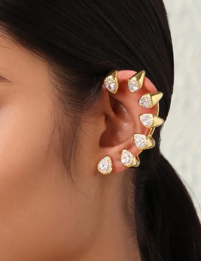 Women Earrings Zimmermann Zimmermann Radiant Ear Cuff Gold