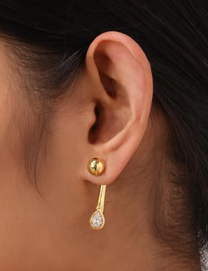 Women Earrings Zimmermann Zimmermann Radiant Ear Jacket Gold