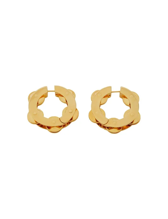 Women Earrings Zimmermann Zimmermann Swing Large Hoops Gold