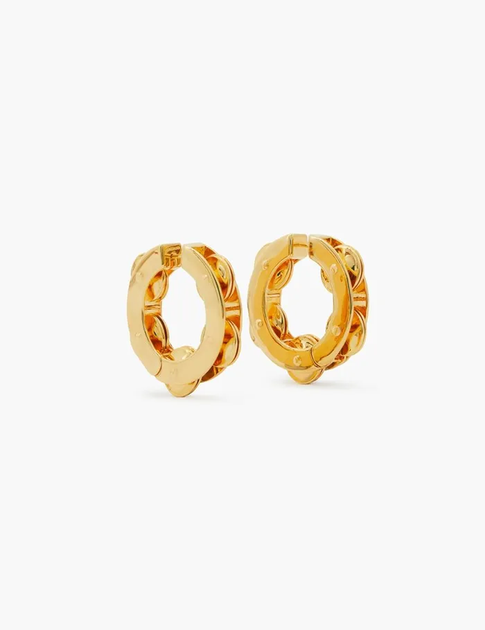 Women Earrings Zimmermann Zimmermann Swing Large Hoops Gold