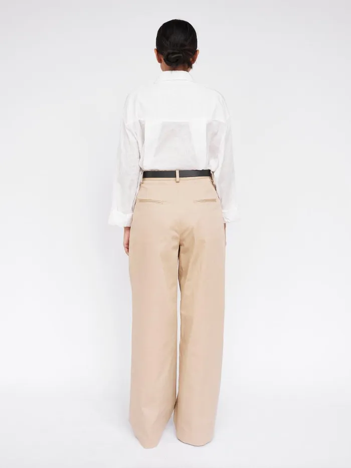Women Embroidered Oversized Shirt White The UNDONE Tops
