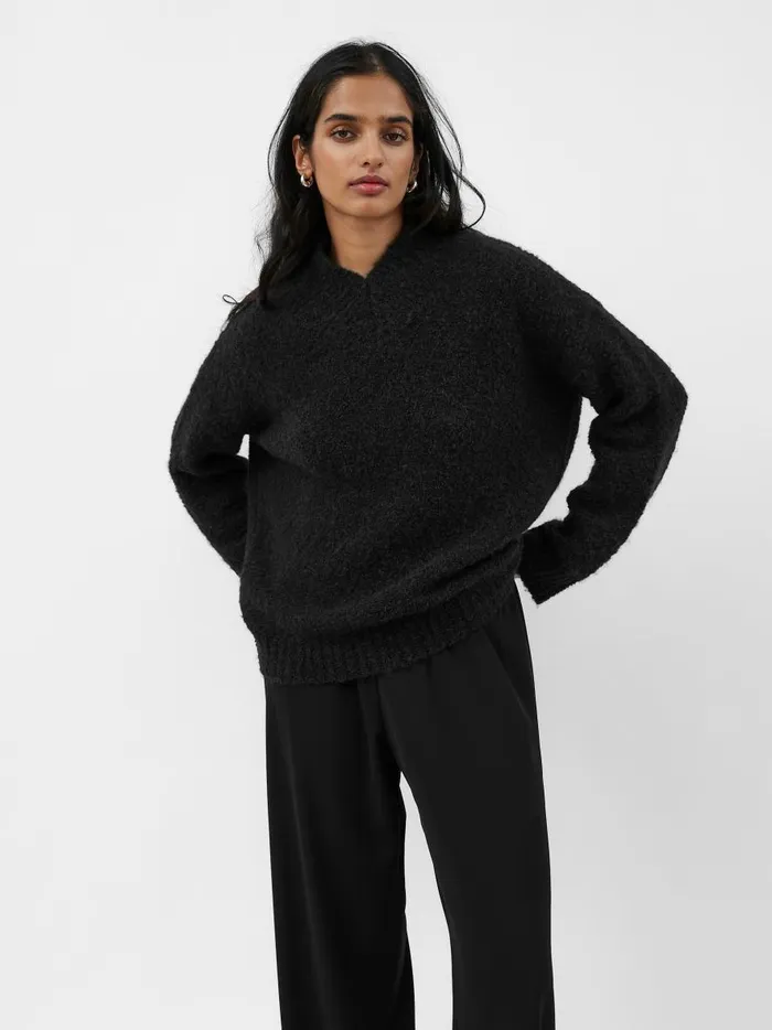 Women Emelio Jumper Black The UNDONE Knitwear