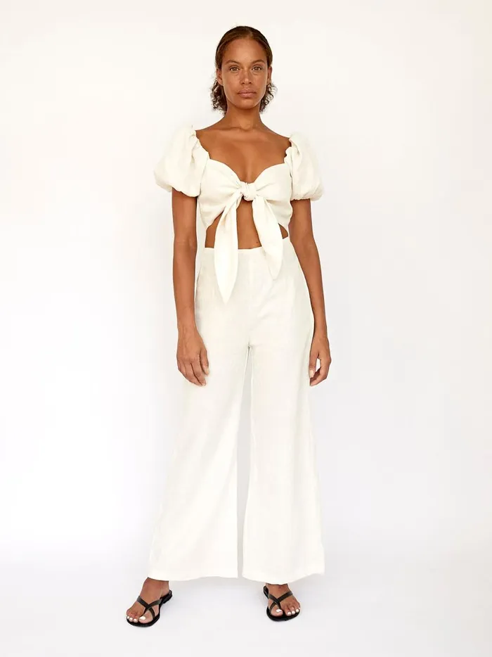 Women Eva Top Egg Shell The UNDONE Tops