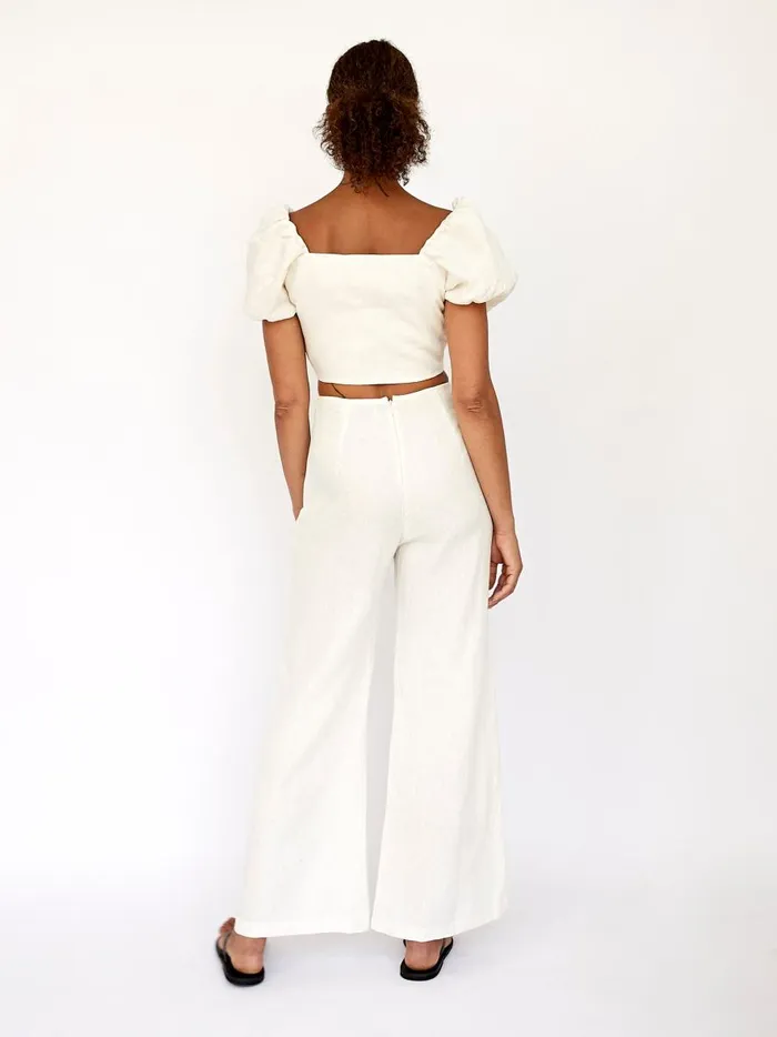 Women Eva Top Egg Shell The UNDONE Tops