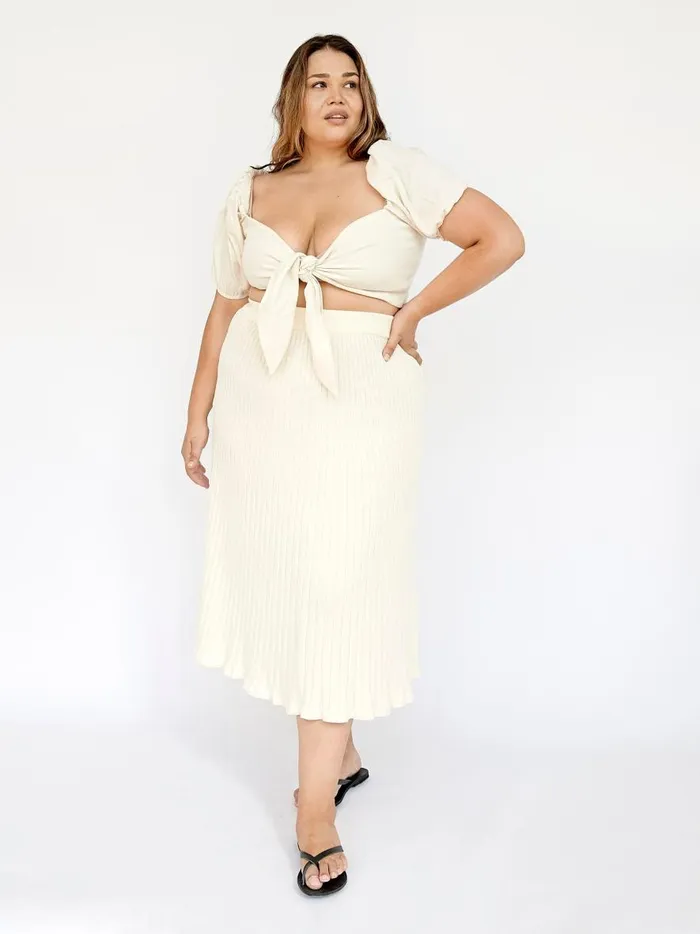 Women Eva Top Egg Shell The UNDONE Tops