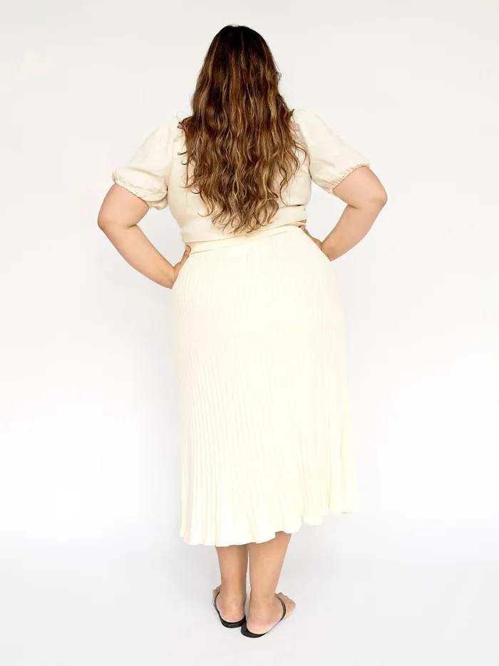 Women Eva Top Egg Shell The UNDONE Tops