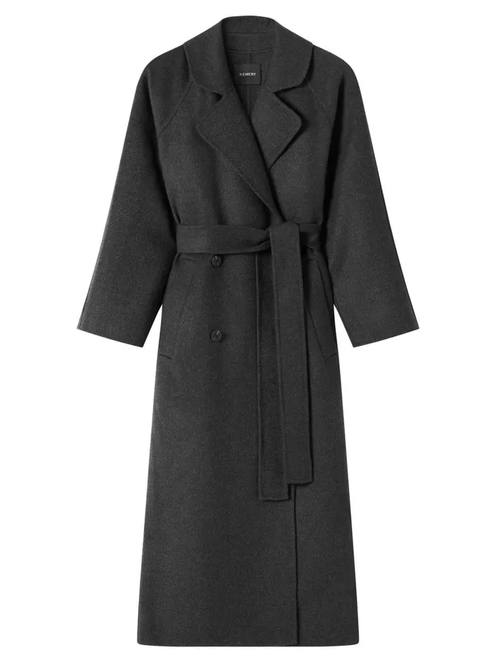 Women Evans Coat Charcoal Melange The UNDONE Jackets