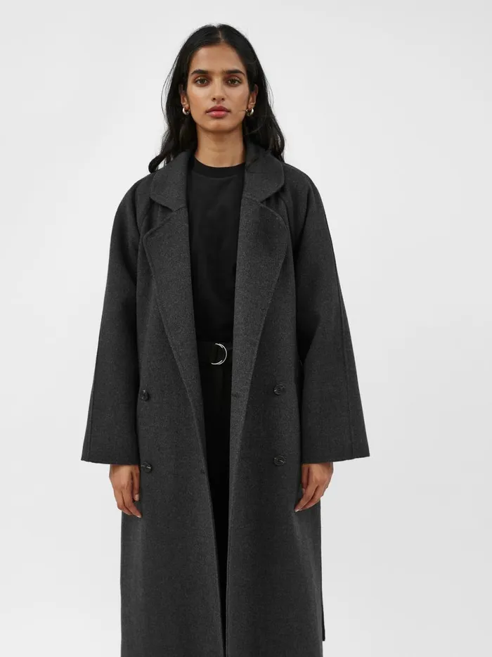 Women Evans Coat Charcoal Melange The UNDONE Jackets Women Evans Coat Charcoal Melange The UNDONE Jackets