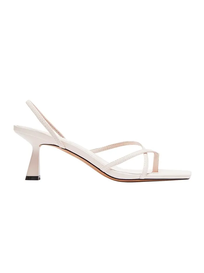 Women Fleur Midi Crema The UNDONE Heels