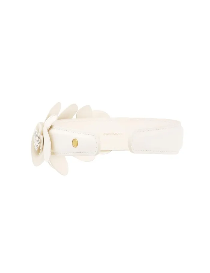 Women Hair Accessories Zimmermann Orchid Leather Headband Latte
