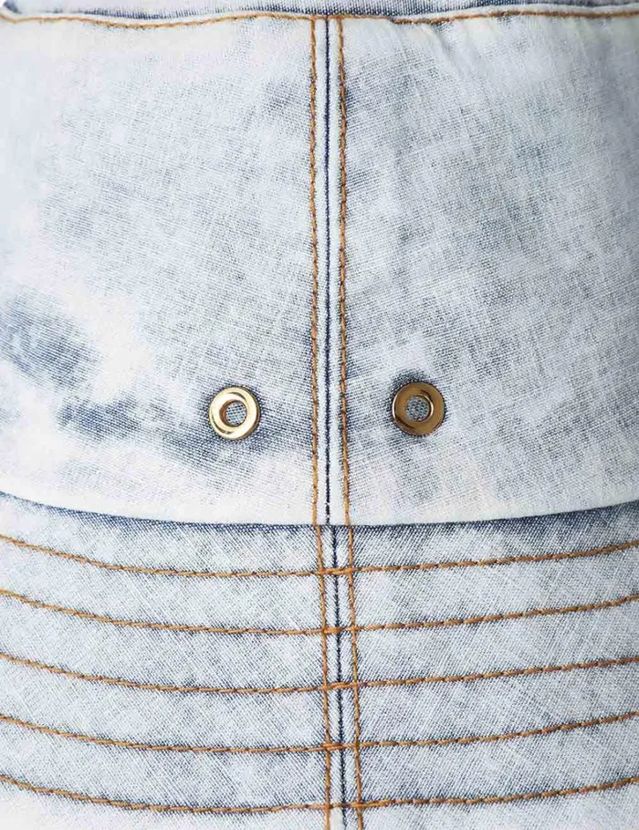 Women Hats Zimmermann Denim Bucket Hat Denim