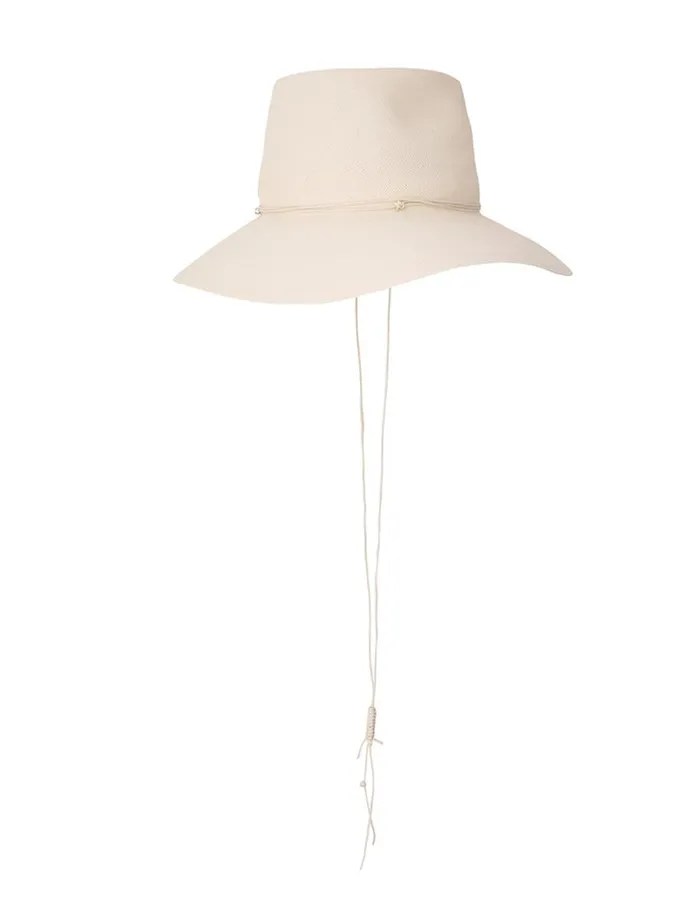 Women Hats Zimmermann Glazed Straw Collapsible Hat Natural