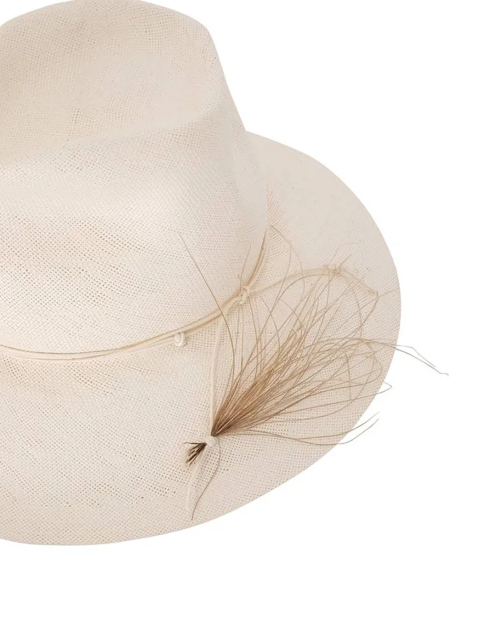 Women Hats Zimmermann Glazed Straw Collapsible Hat Natural