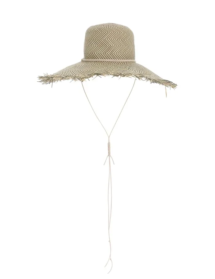 Women Hats Zimmermann Herringbone Wide Brim Hat Olive