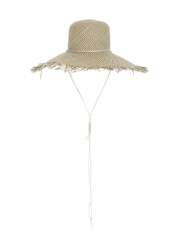 Women Hats Zimmermann Herringbone Wide Brim Hat Olive