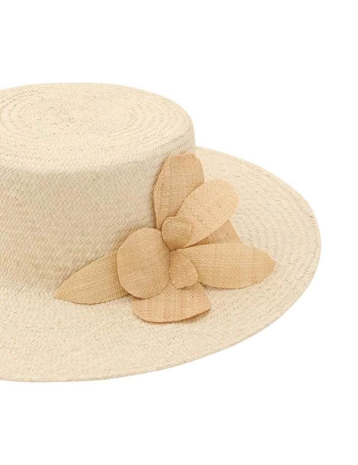 Women Hats Zimmermann Orchid Boater Natural