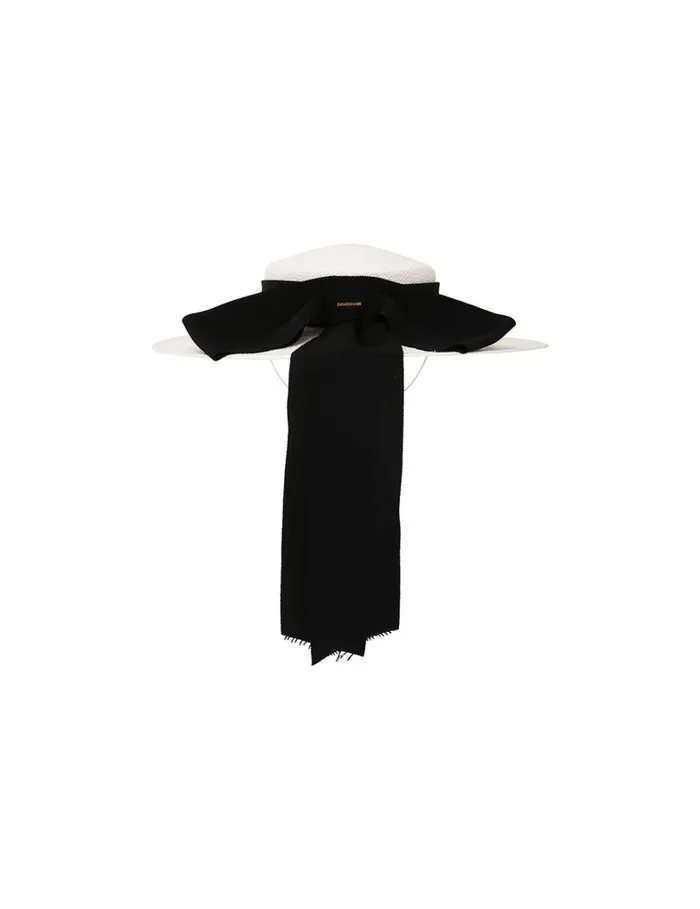 Women Hats Zimmermann Straw Boater Ivory