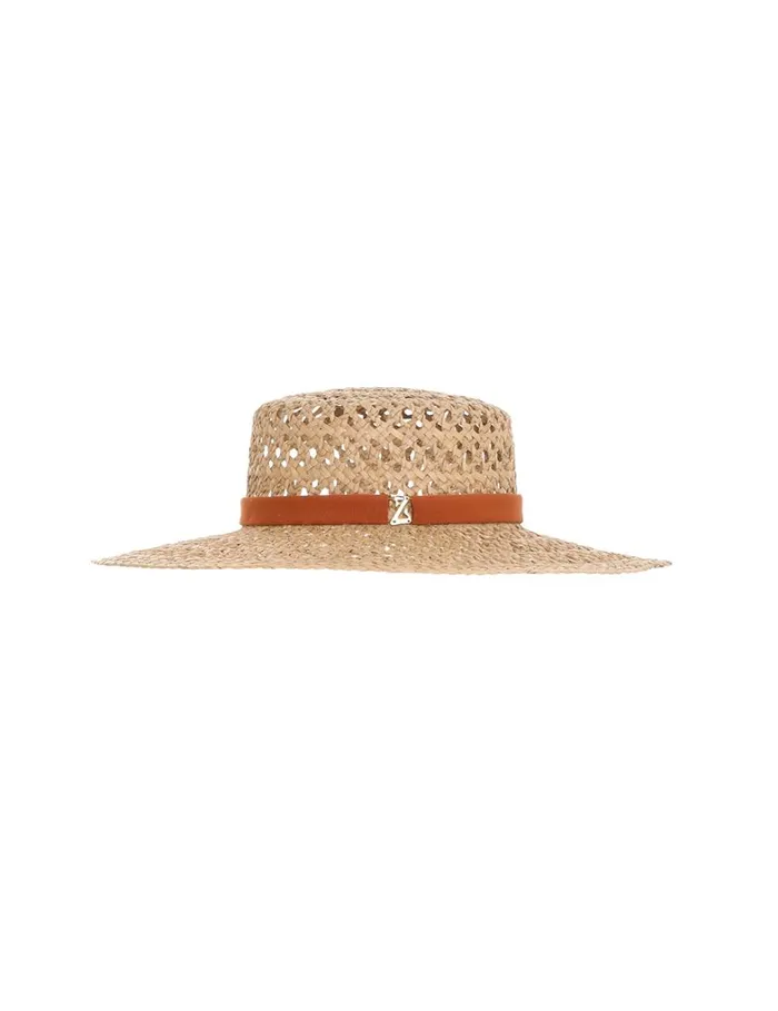 Women Hats Zimmermann Straw Boater Natural