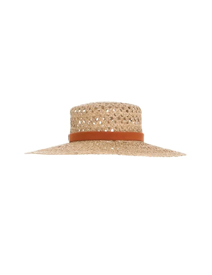 Women Hats Zimmermann Straw Boater Natural