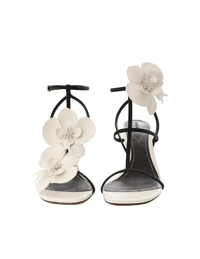 Women Heeled Sandals Zimmermann Zimmermann Orchid Sandal 85 Macadamia