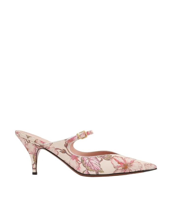 Women Heels Zimmermann Zimmermann Aura Mule 65 Coral Hibiscus