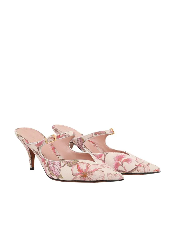 Women Heels Zimmermann Zimmermann Aura Mule 65 Coral Hibiscus