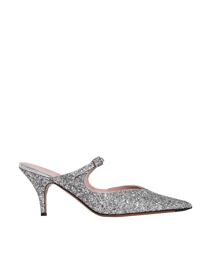 Women Heels Zimmermann Zimmermann Aura Mule 65 Silver