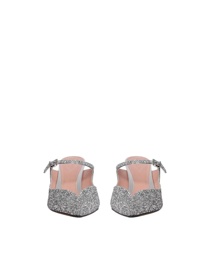 Women Heels Zimmermann Zimmermann Aura Mule 65 Silver