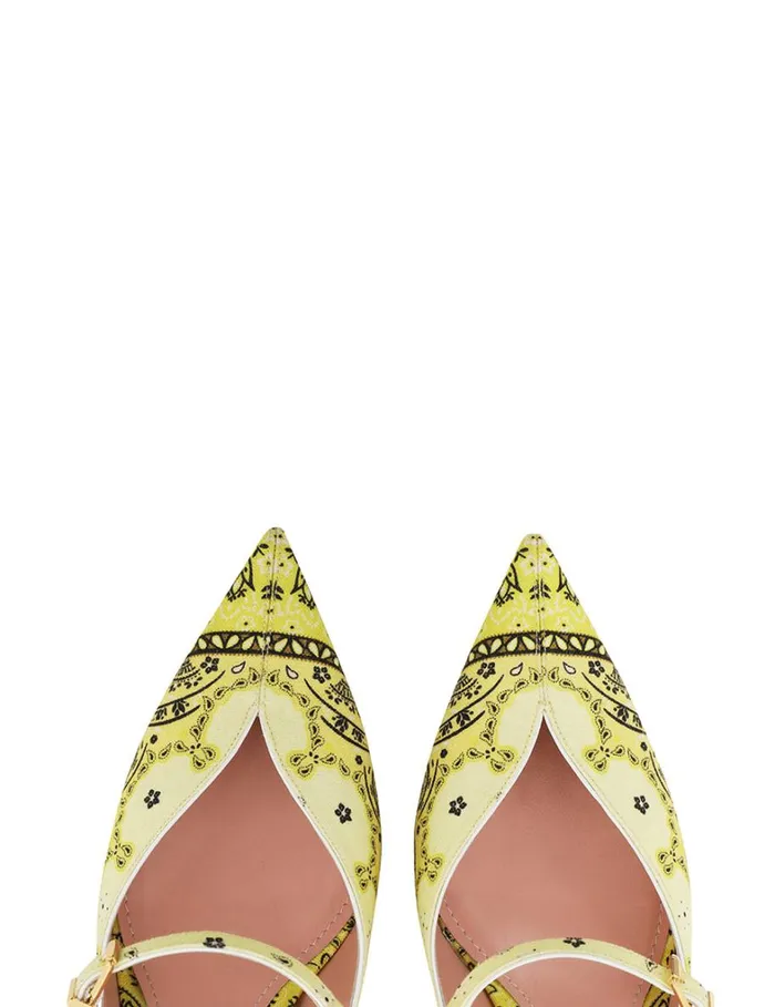 Women Heels Zimmermann Zimmermann Aura Mule 65 Yellow Bandana