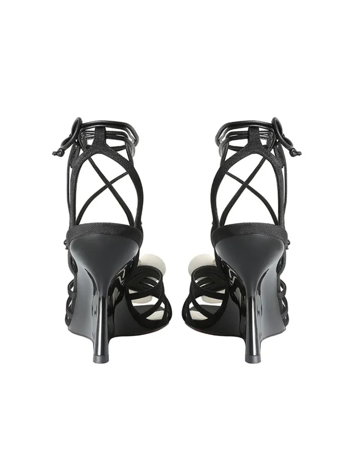 Women Heels Zimmermann Zimmermann Orchid Wedge 85 Onyx