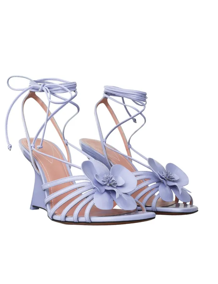 Women Heels Zimmermann Zimmermann Orchid Wedge 85 Periwinkle