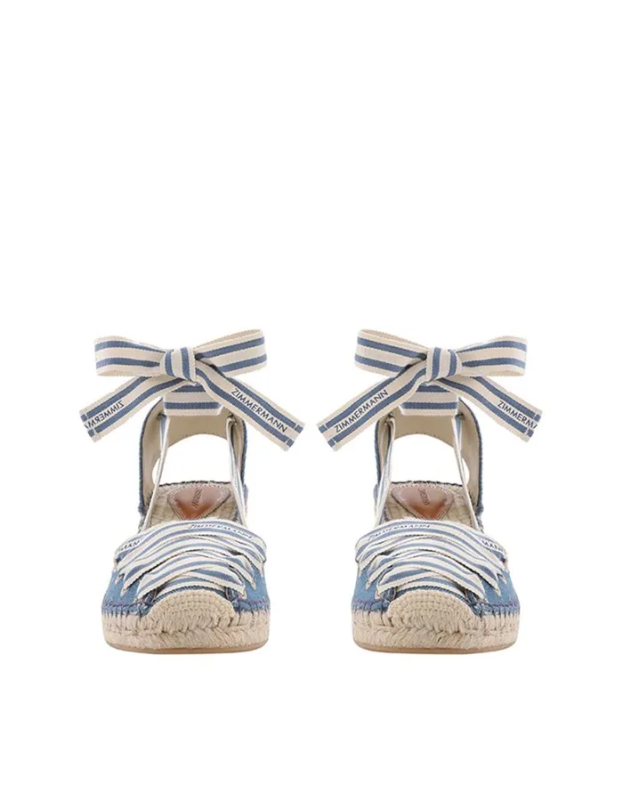 Women Heels Zimmermann Zimmermann Sol Espadrille 95 Denim