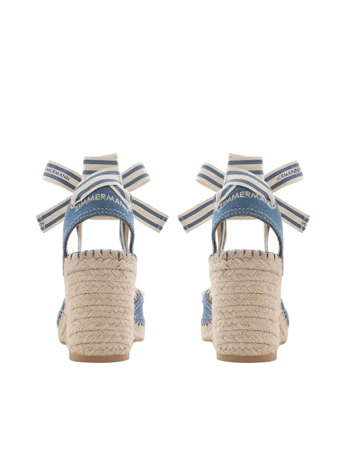 Women Heels Zimmermann Zimmermann Sol Espadrille 95 Denim