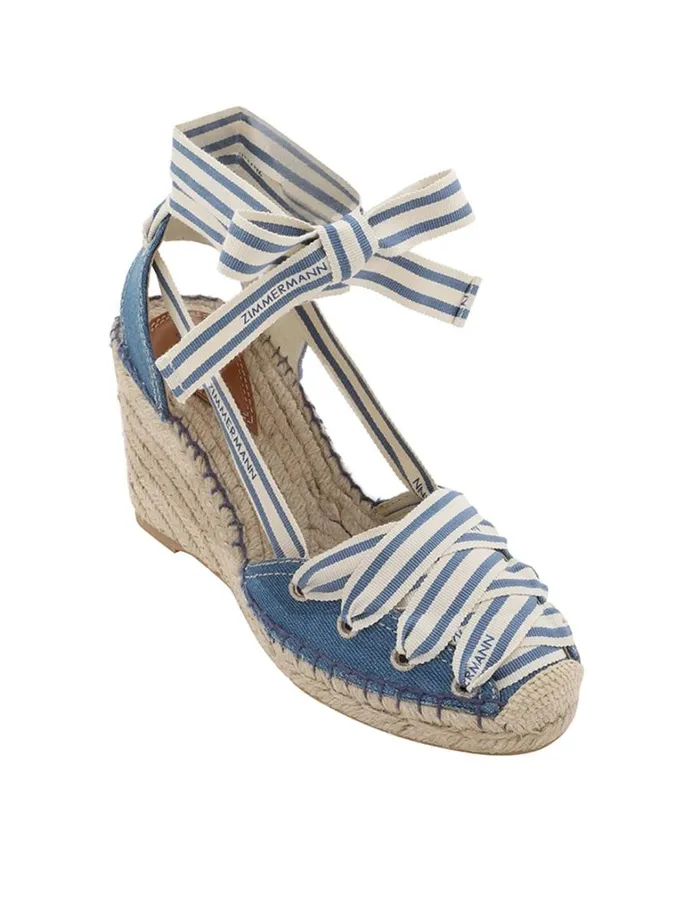 Women Heels Zimmermann Zimmermann Sol Espadrille 95 Denim