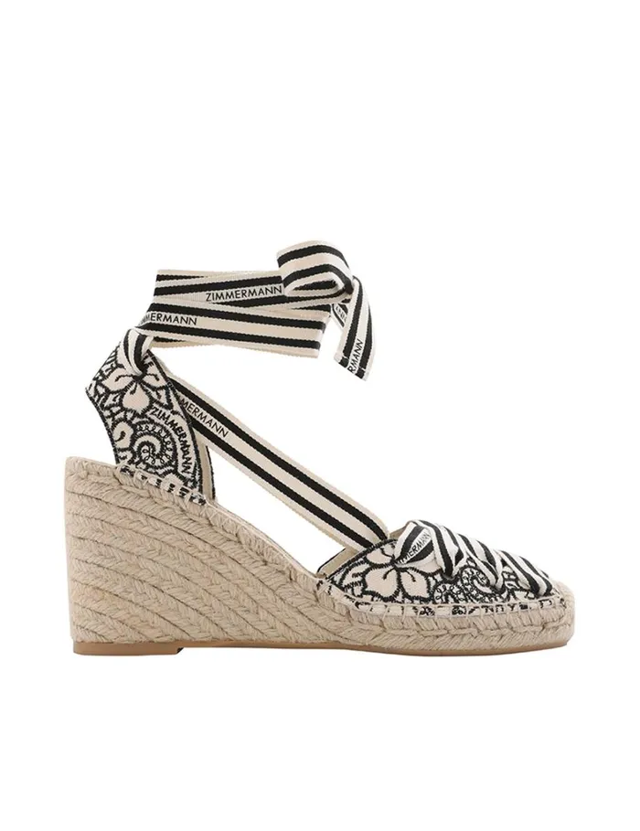 Women Heels Zimmermann Zimmermann Sol Espadrille 95 Onyx