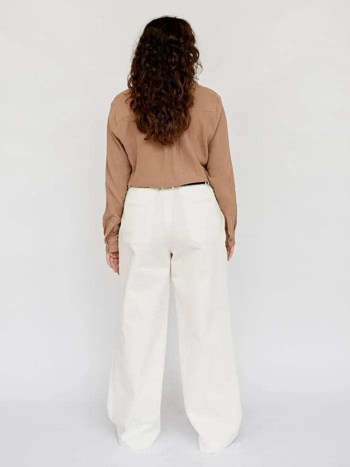 Women Hero Fidera Long Sleeve Shirt Almond The UNDONE Tops