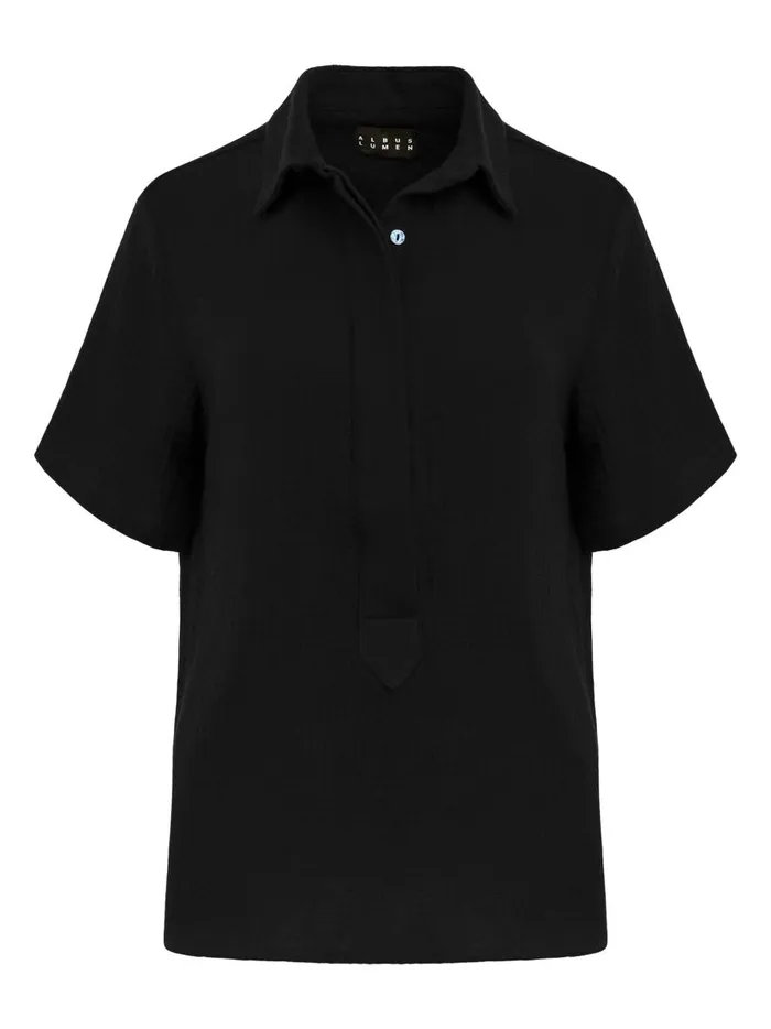 Women Hero Fidera Short Sleeve Shirt Black The UNDONE Tops