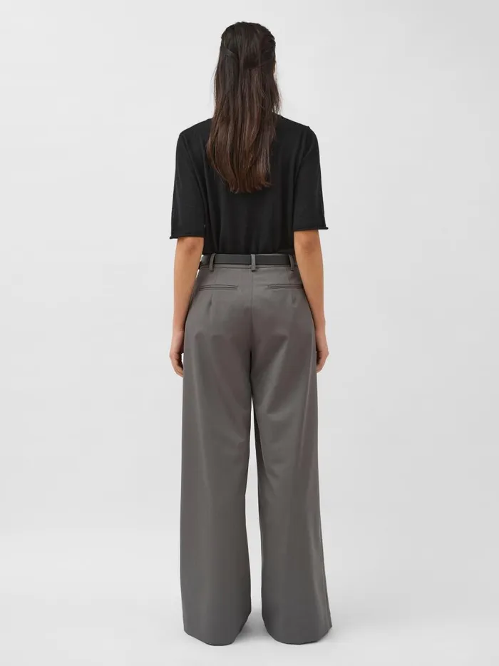 Women Homme Pleat Pants Pewter Grey The UNDONE Pants Women Homme Pleat Pants Pewter Grey The UNDONE Pants