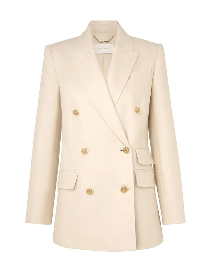 Women Jackets and Coats Zimmermann Matchmaker Tailored Jacket Straw