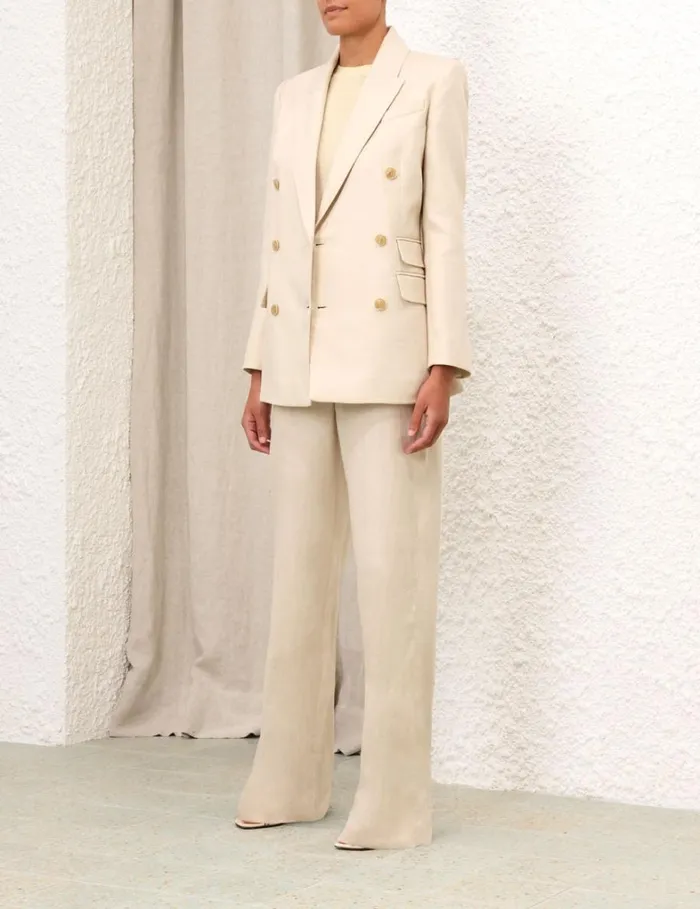 Women Jackets and Coats Zimmermann Matchmaker Tailored Jacket Straw