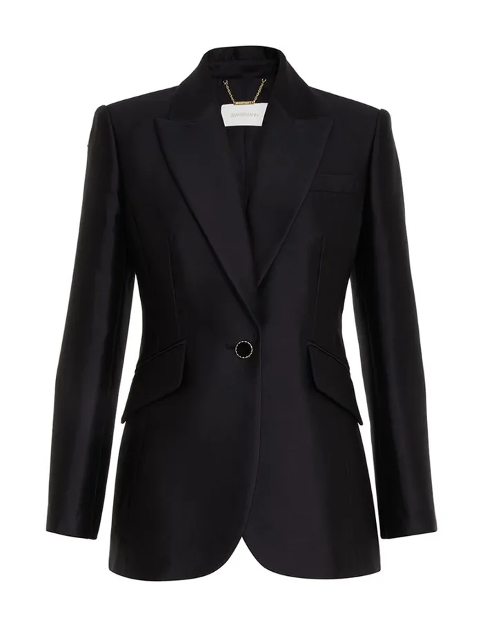 Women Jackets and Coats Zimmermann Natura Fitted Jacket Black