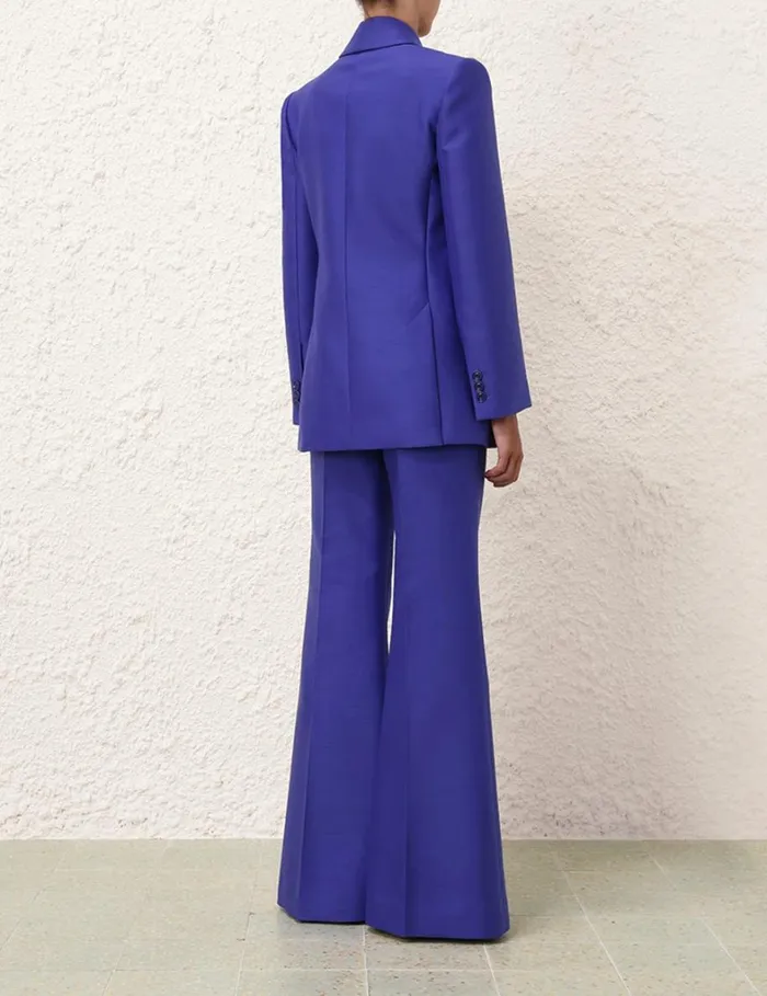 Women Jackets and Coats Zimmermann Natura Long Line Jacket Lapis