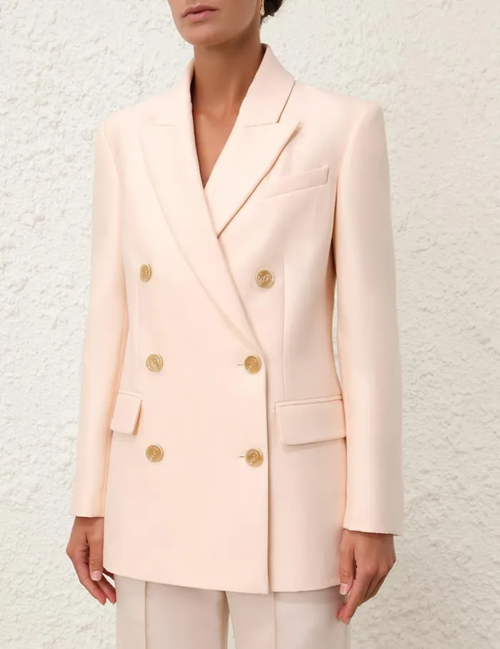 Women Jackets and Coats Zimmermann Natura Long Line Jacket Macadamia